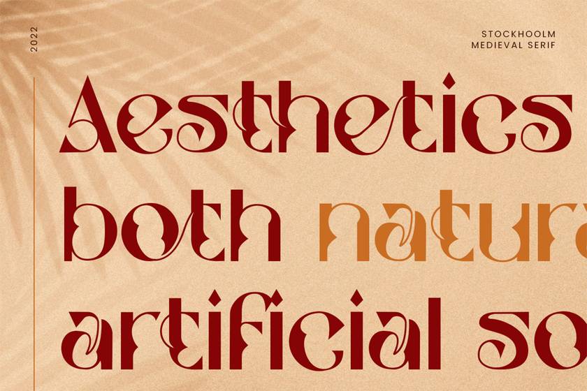 Stockhoolm Font sample
