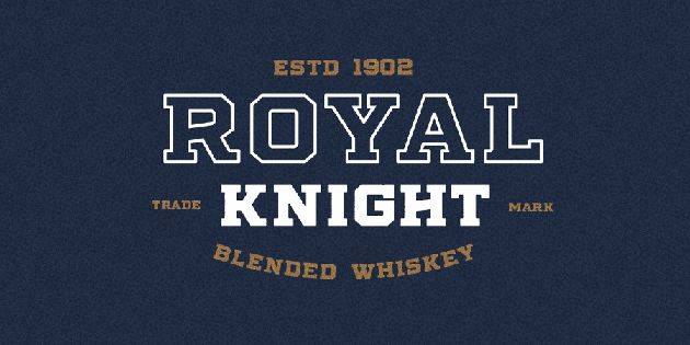 Stoneburg Block Font sample