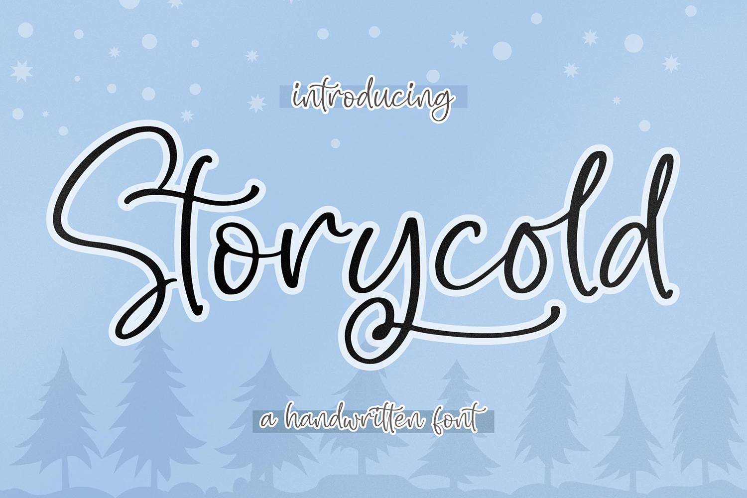 Storycold Font sample