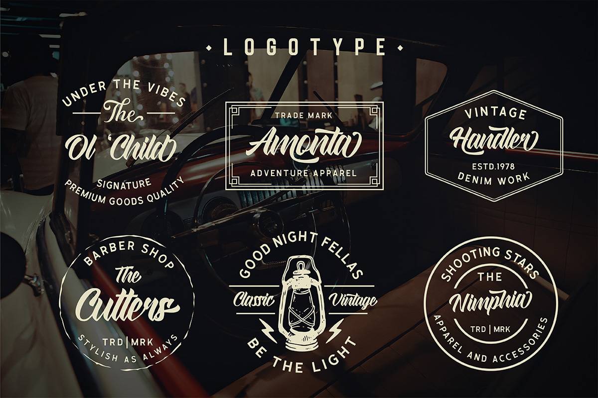 Straight Ahead Font sample