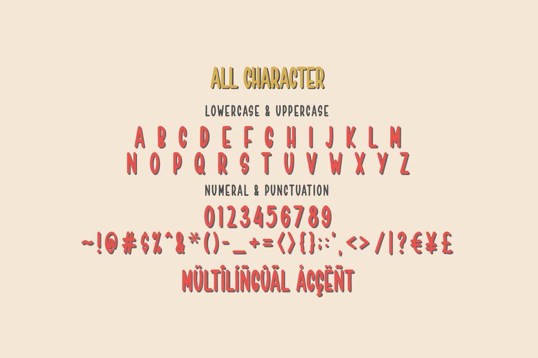 Straight Bough Font sample