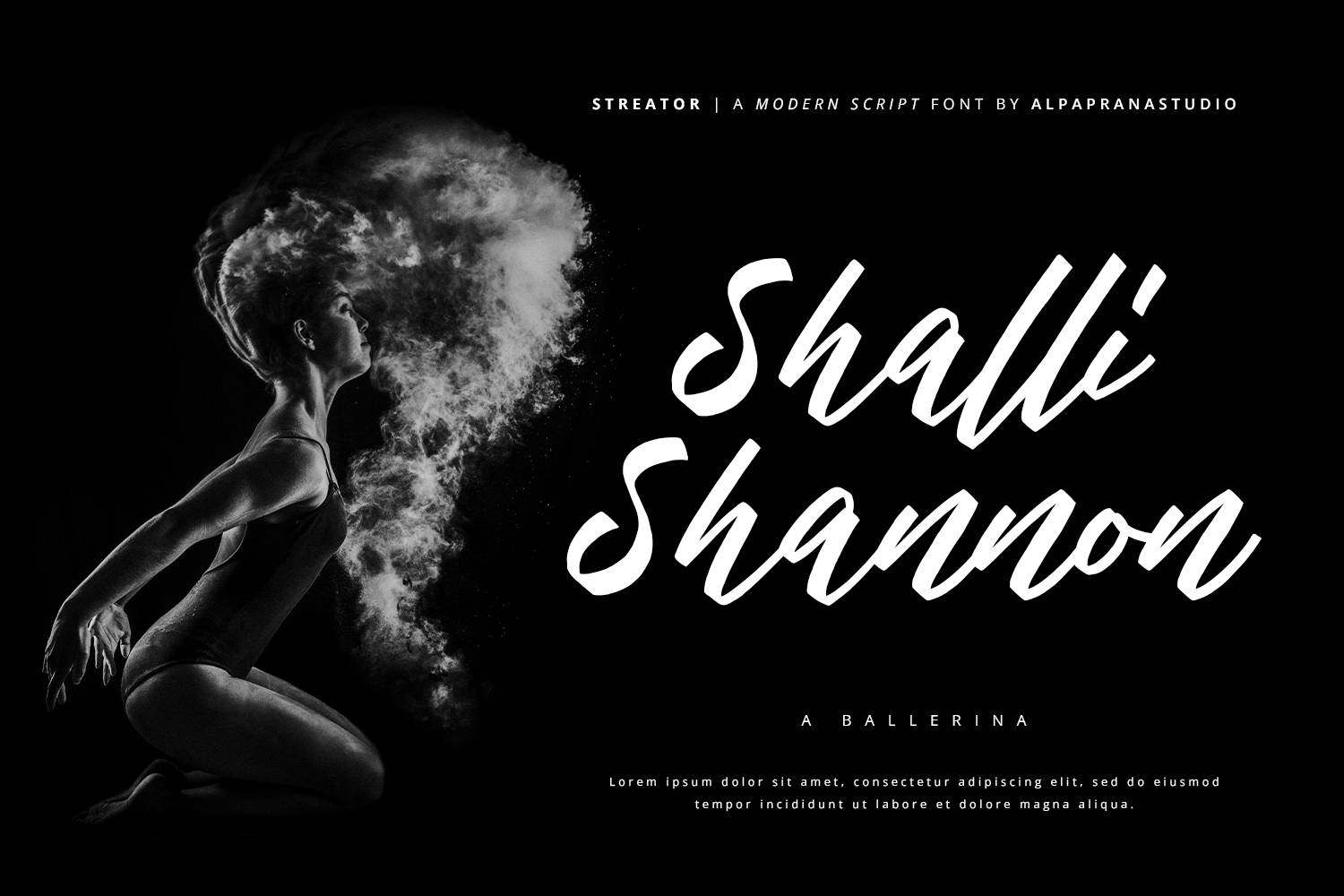 Streator Font sample