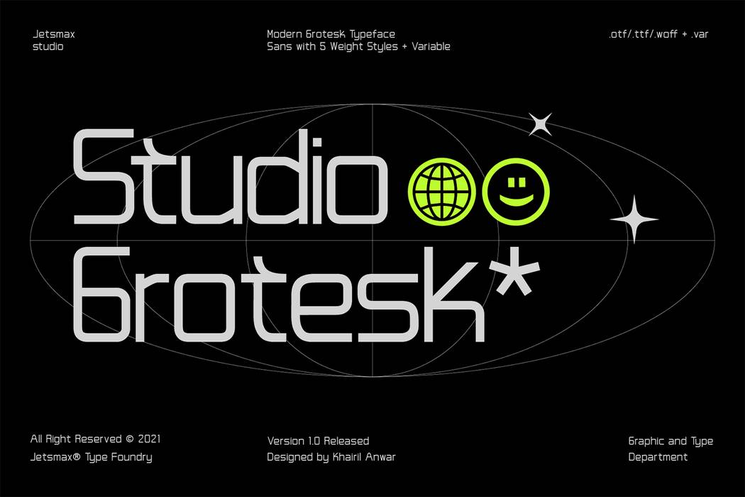 Studio Grotesk Font sample