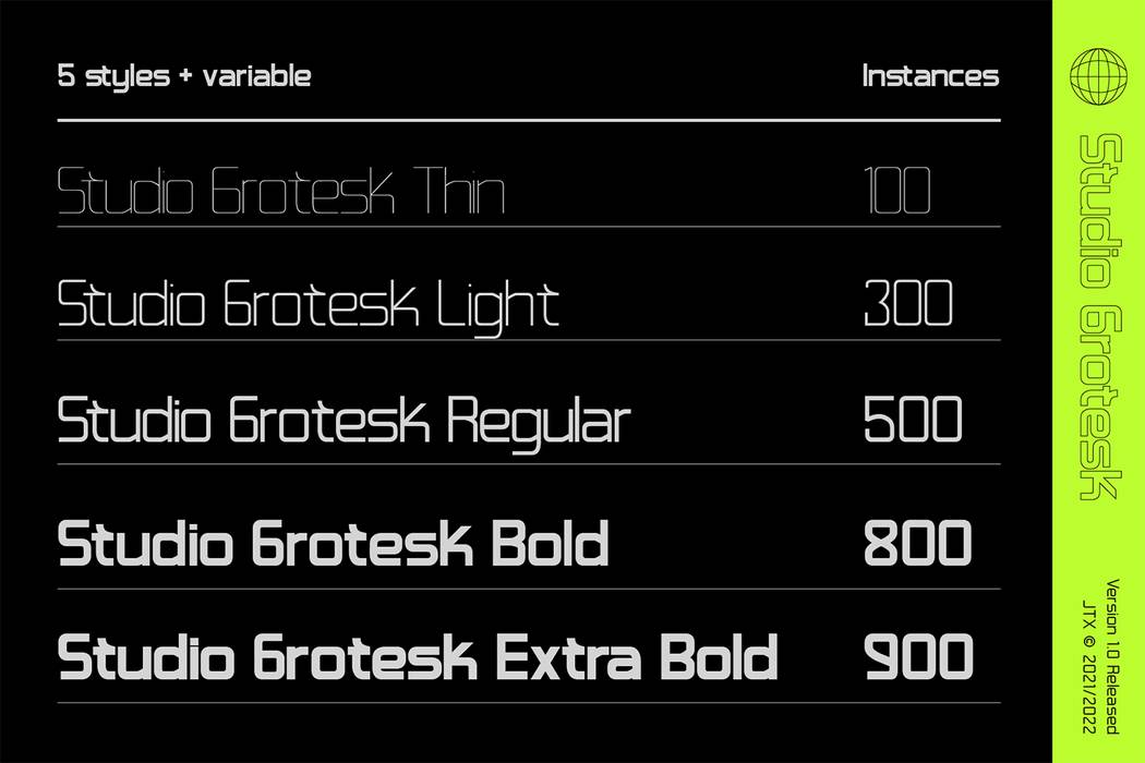 Studio Grotesk Font sample
