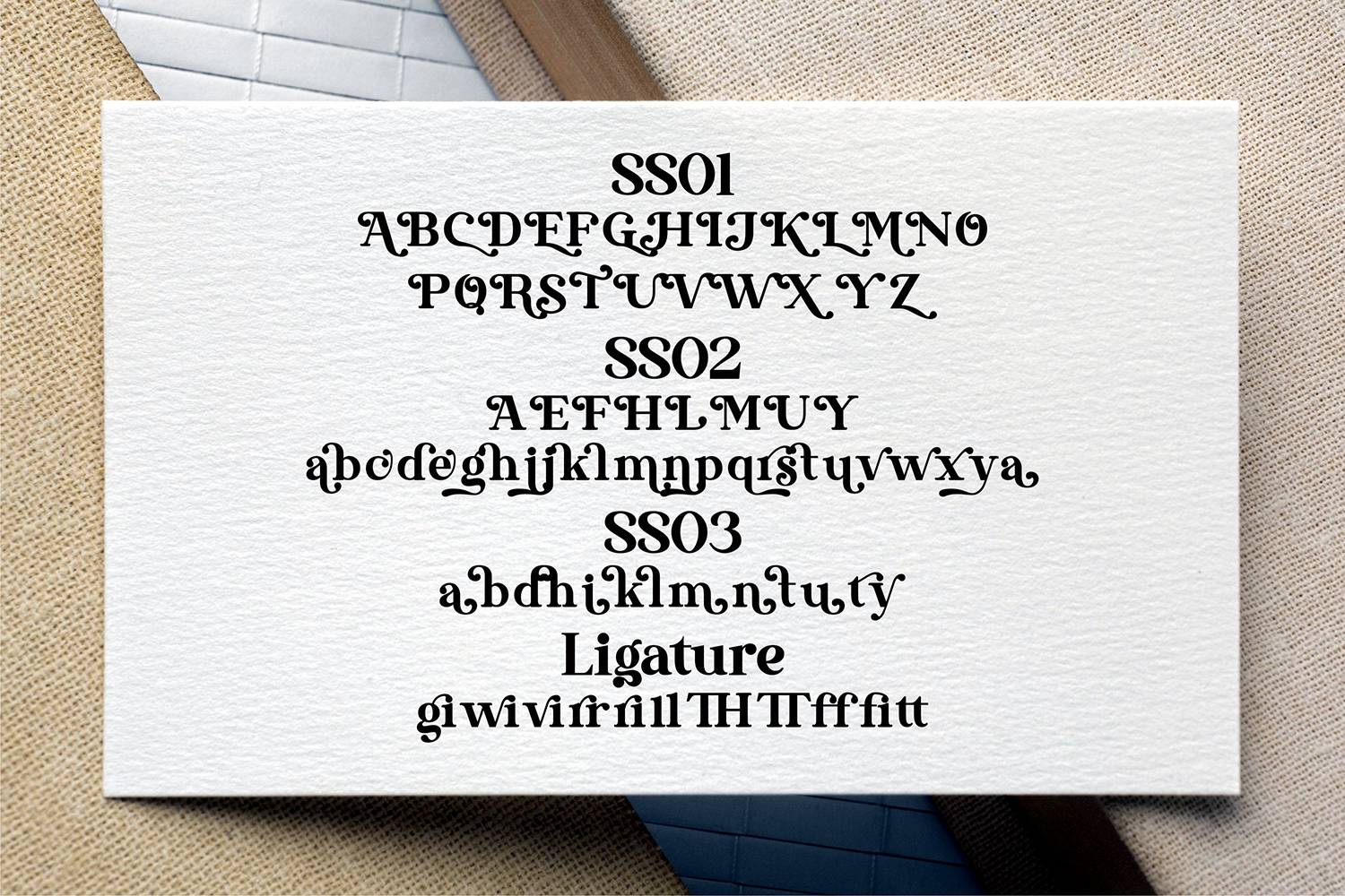 Stylish California Font sample