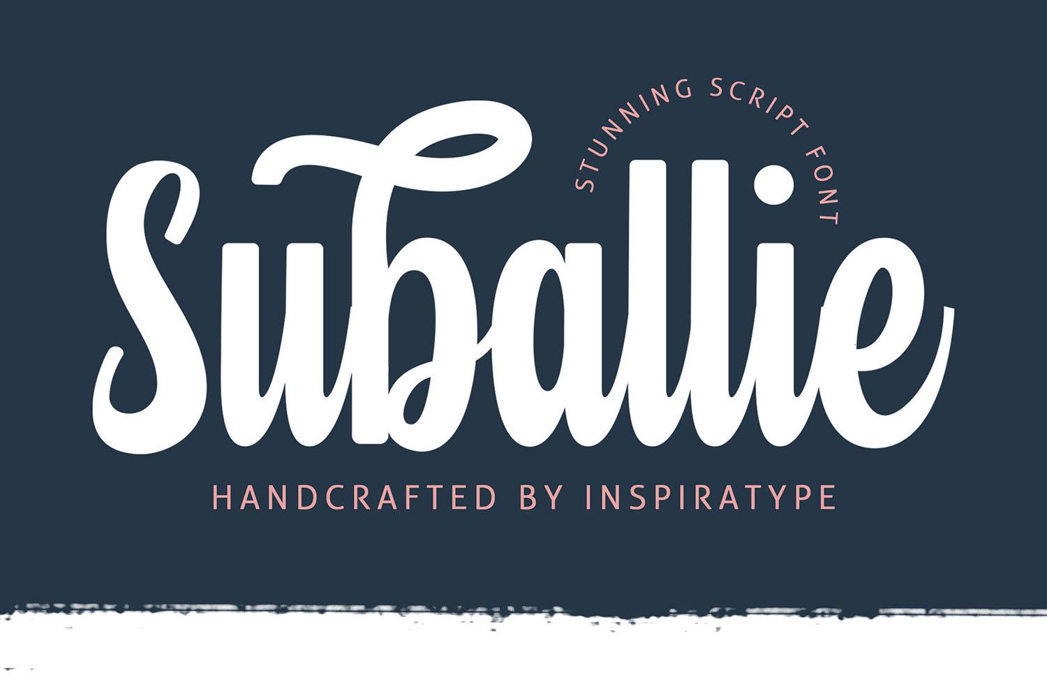 Suballie Font sample