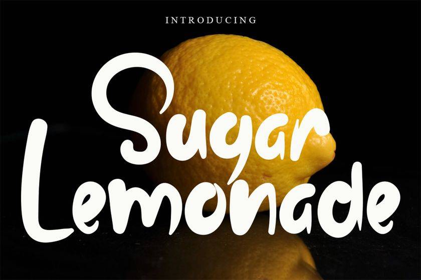 Sugar Lemonade Font sample