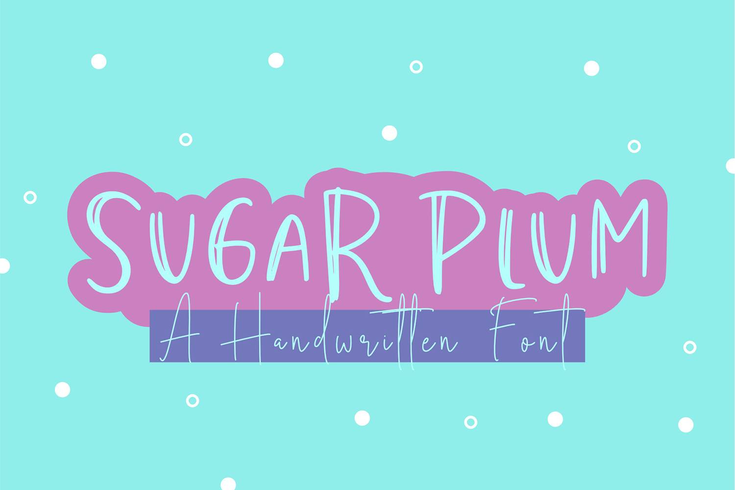 Sugar Plum Font sample