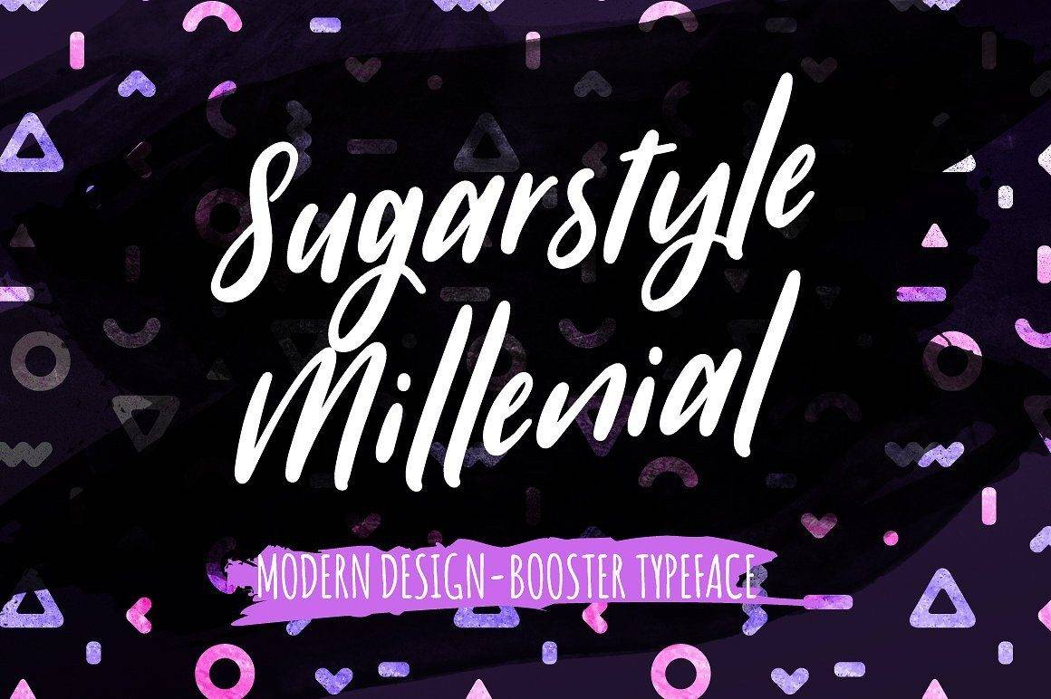 Sugarstyle Millenial Font sample