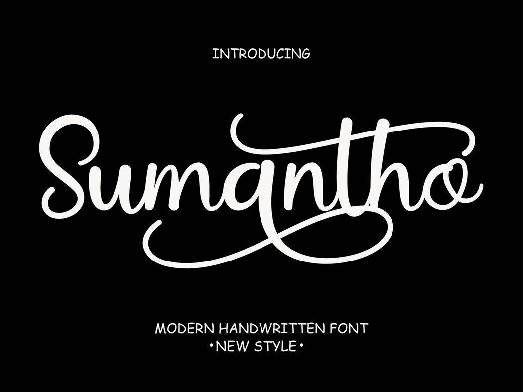 Sumantho Font sample