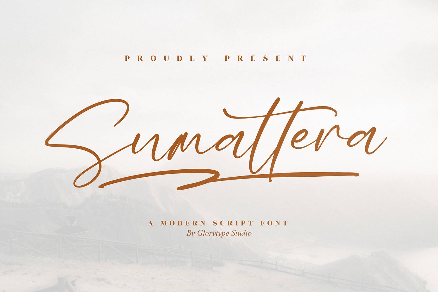Sumattera Font sample