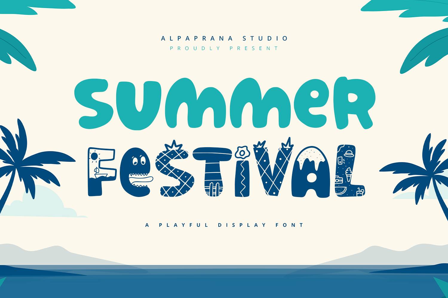 Summer Festival Font sample
