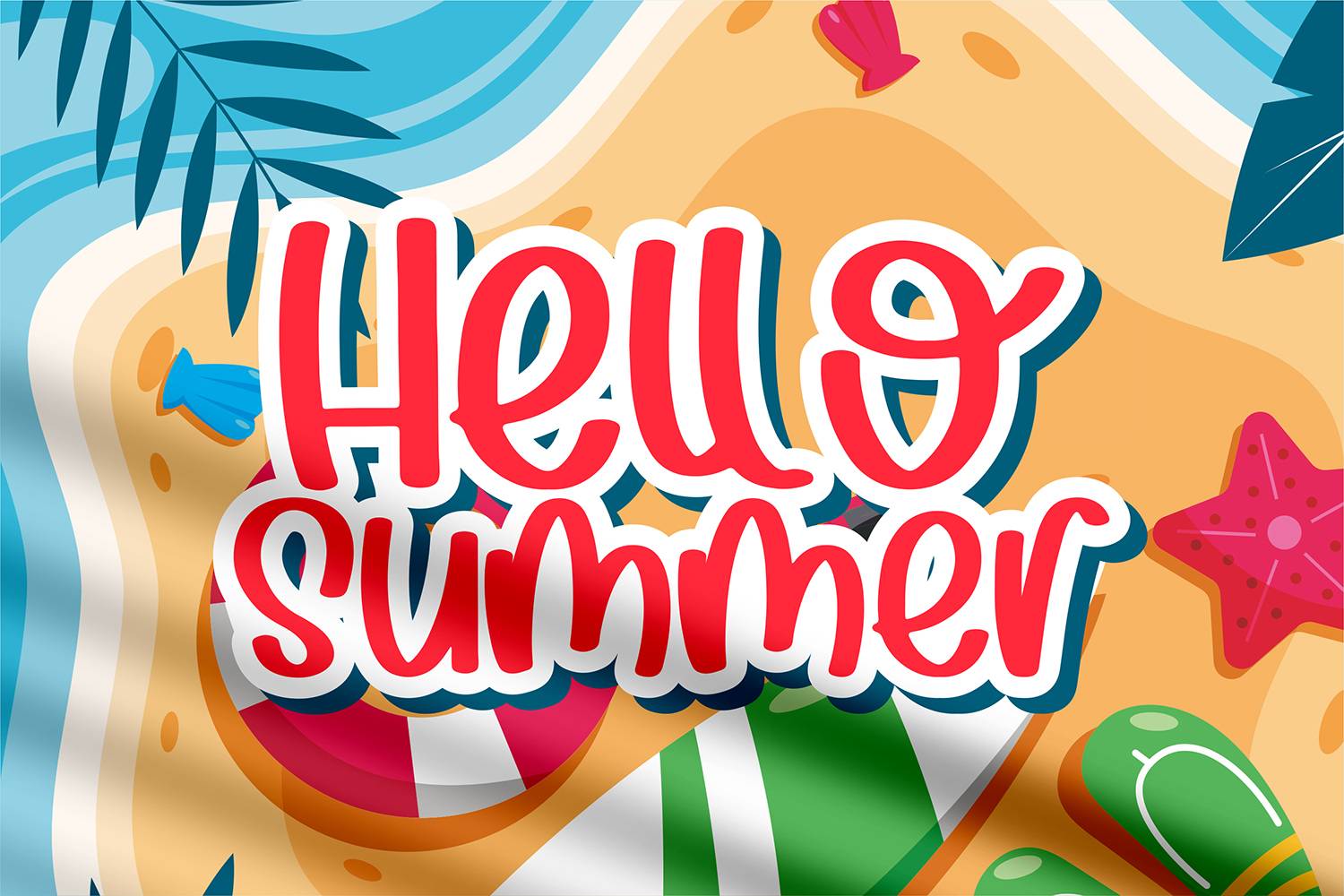 Summer Flowers Font sample