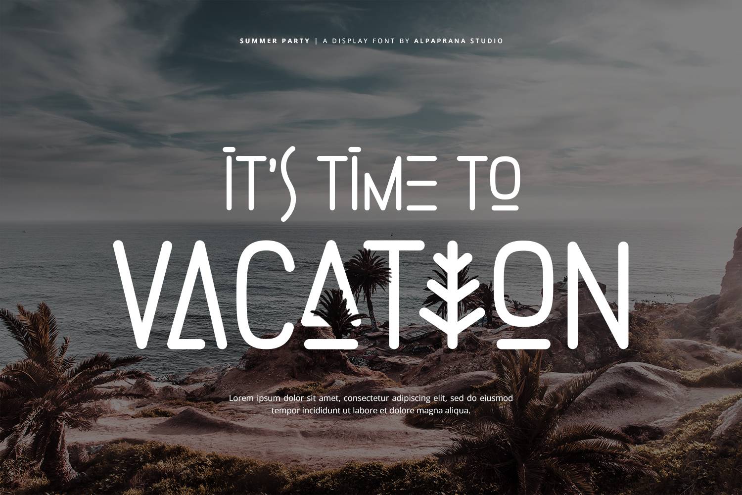 Summer Party Font sample