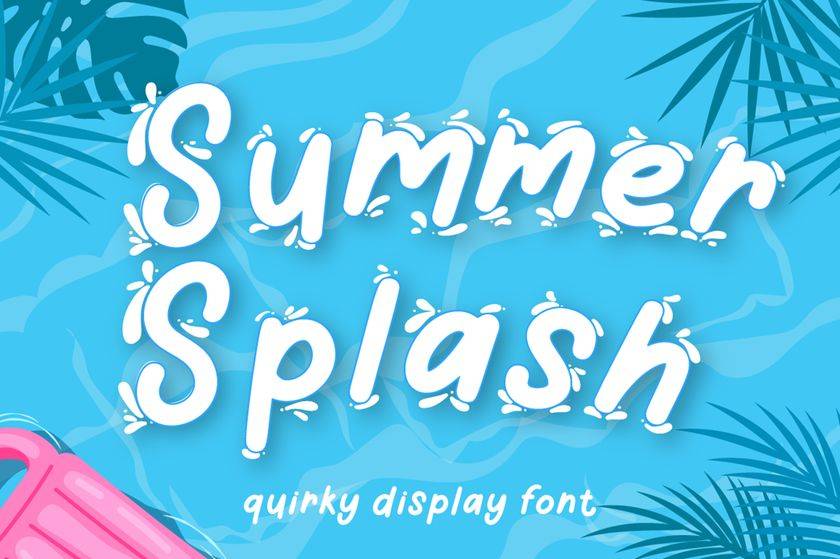 Summer Splash Font sample