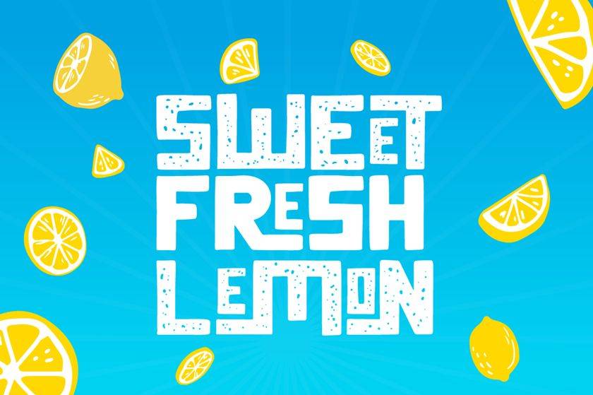 Summer Square Font sample