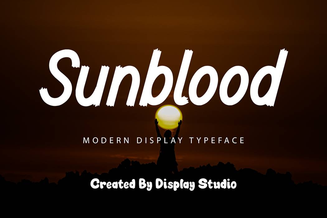 Sunblood Font sample