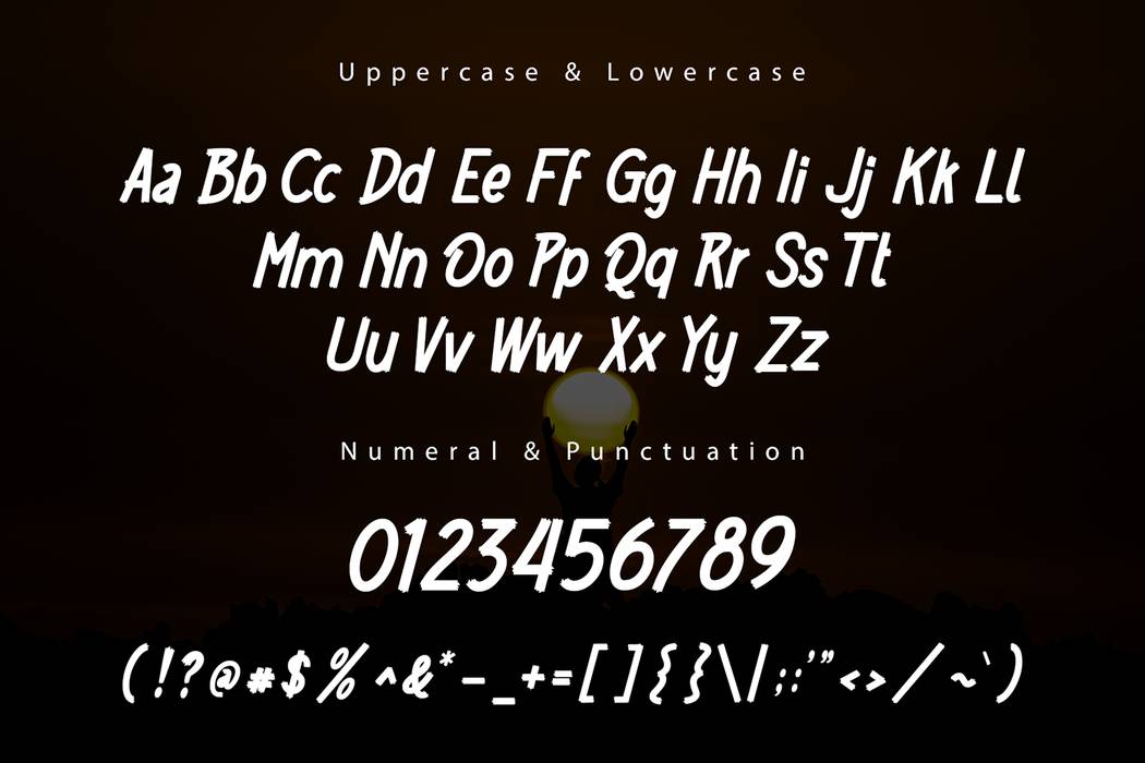 Sunblood Font sample