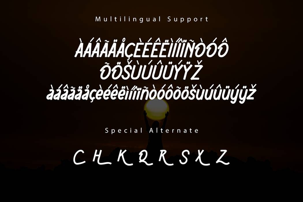 Sunblood Font sample