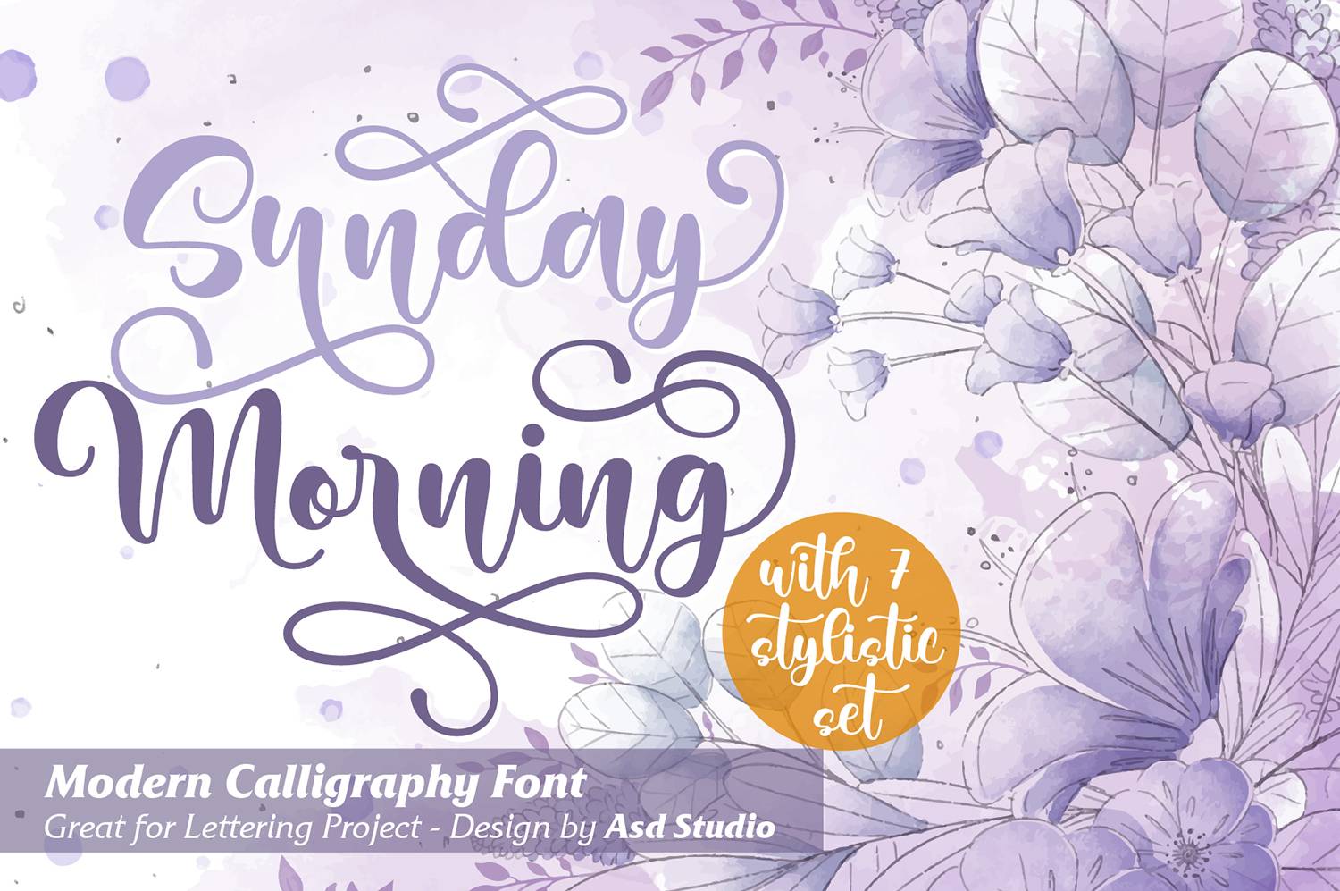 Sunday Morning Font sample