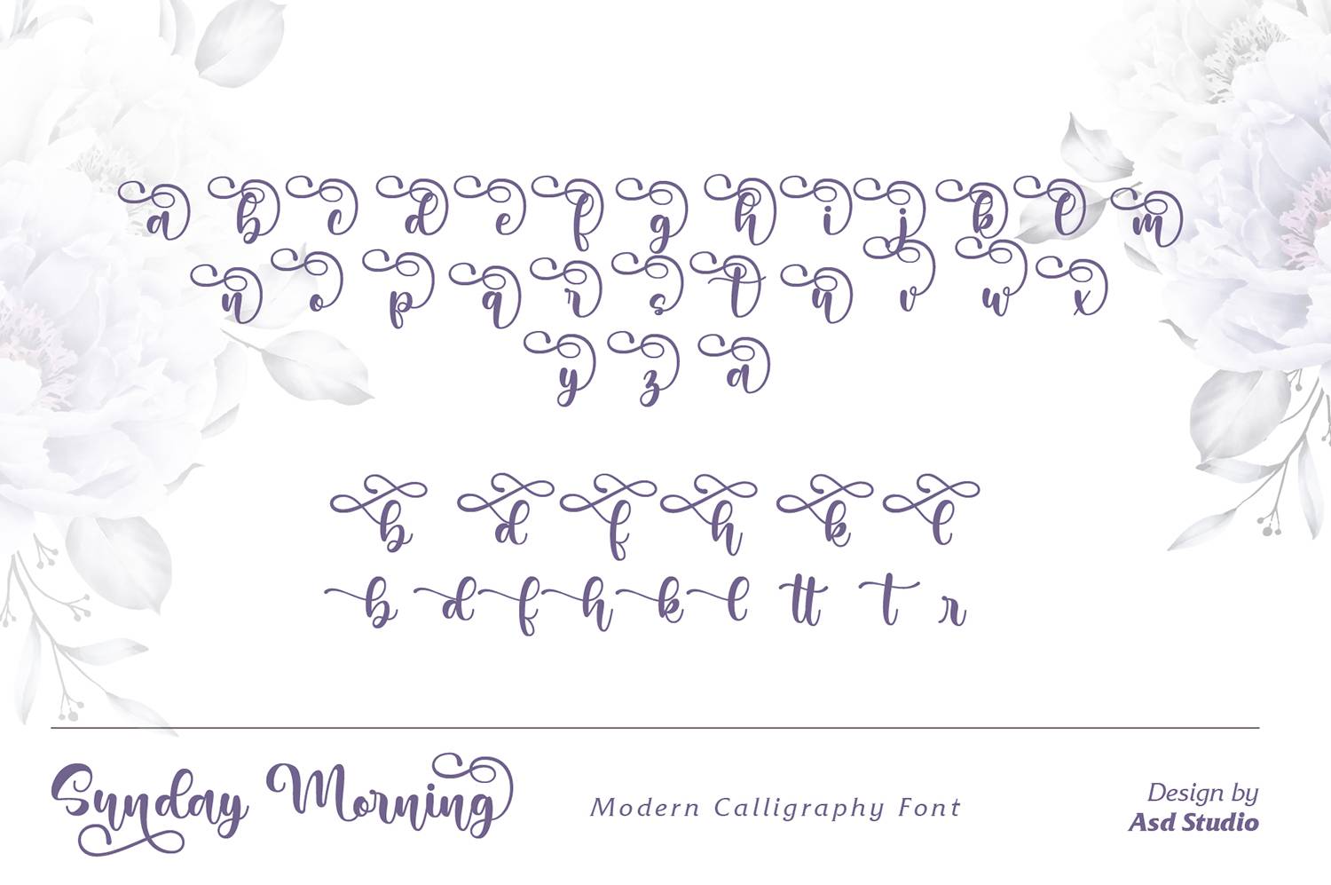 Sunday Morning Font sample