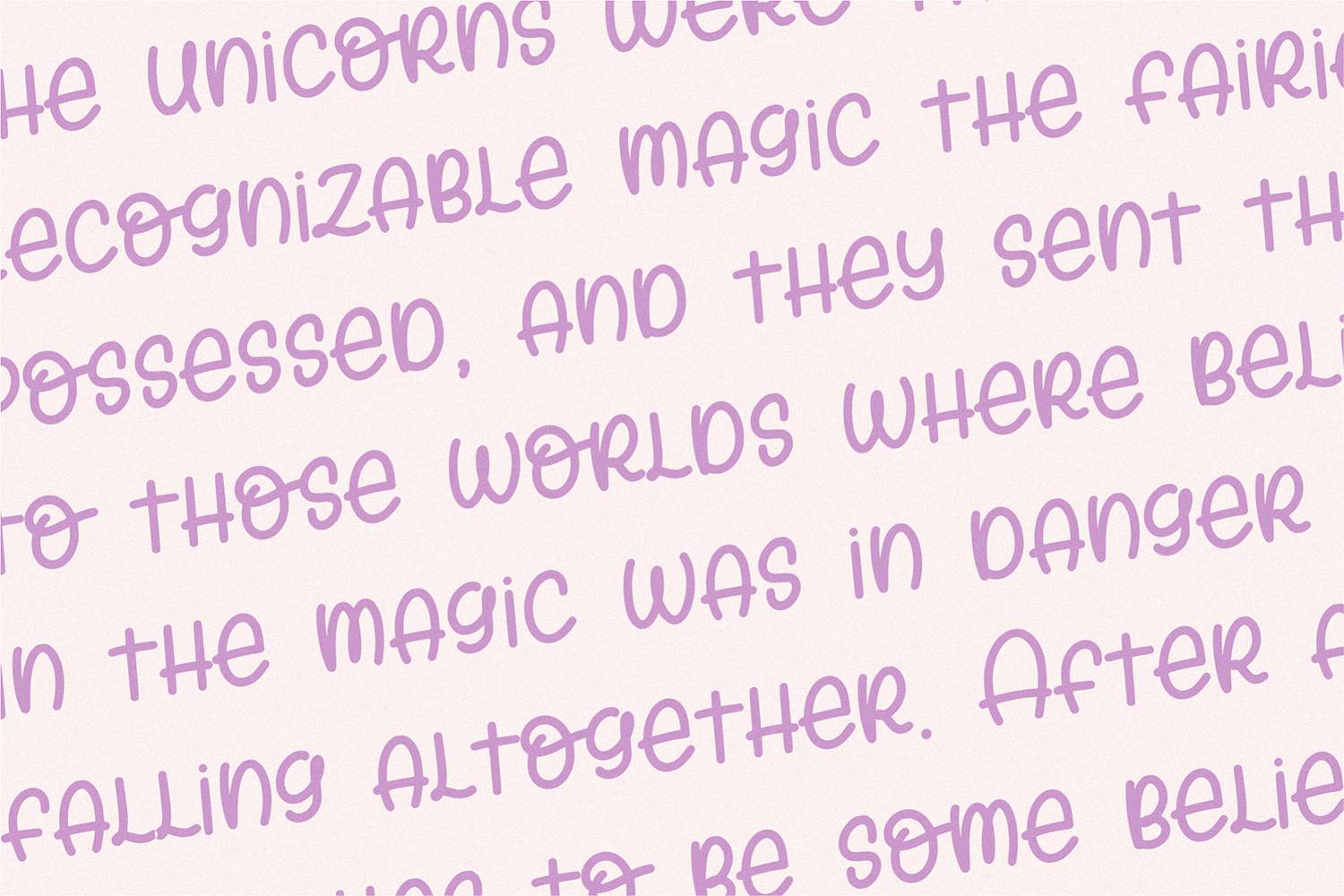 Sunday Unicorn Font sample