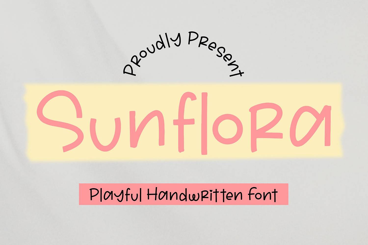 Sunflora Font sample