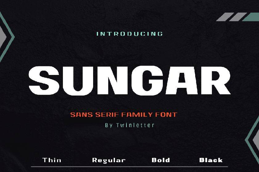 Sungar Font sample