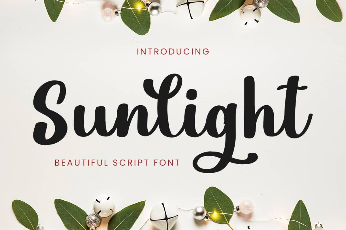 Sunlight Font sample