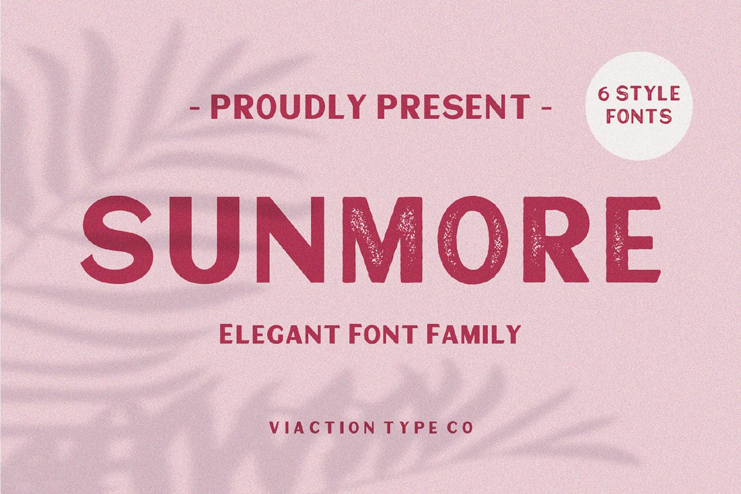 Sunmore Font sample