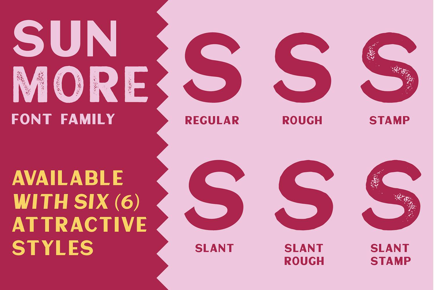 Sunmore Font sample