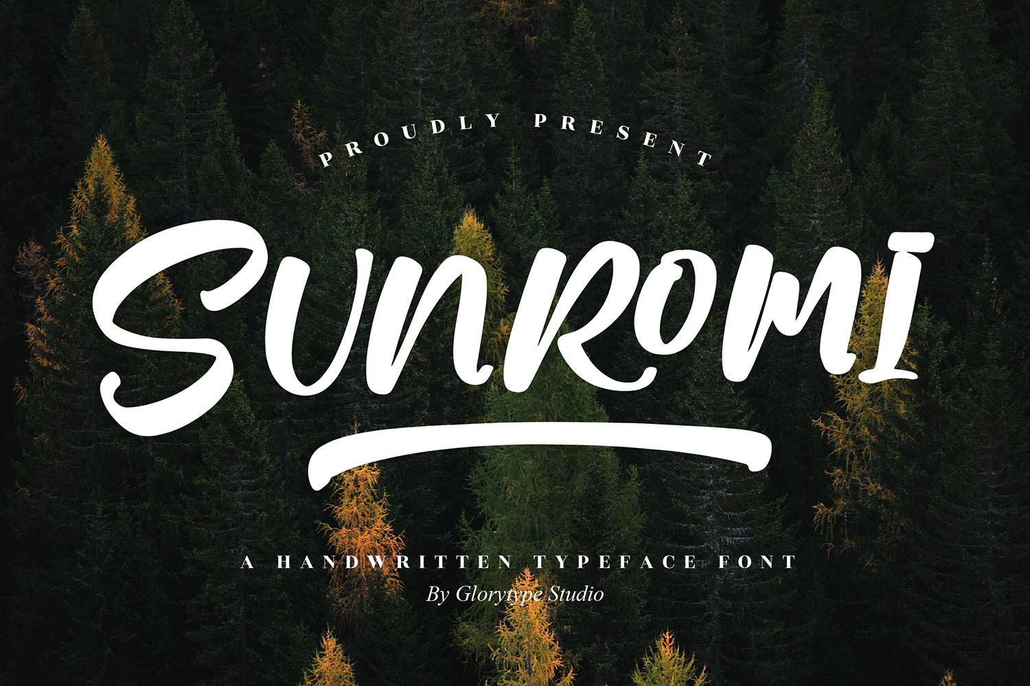 Sunromi Font sample
