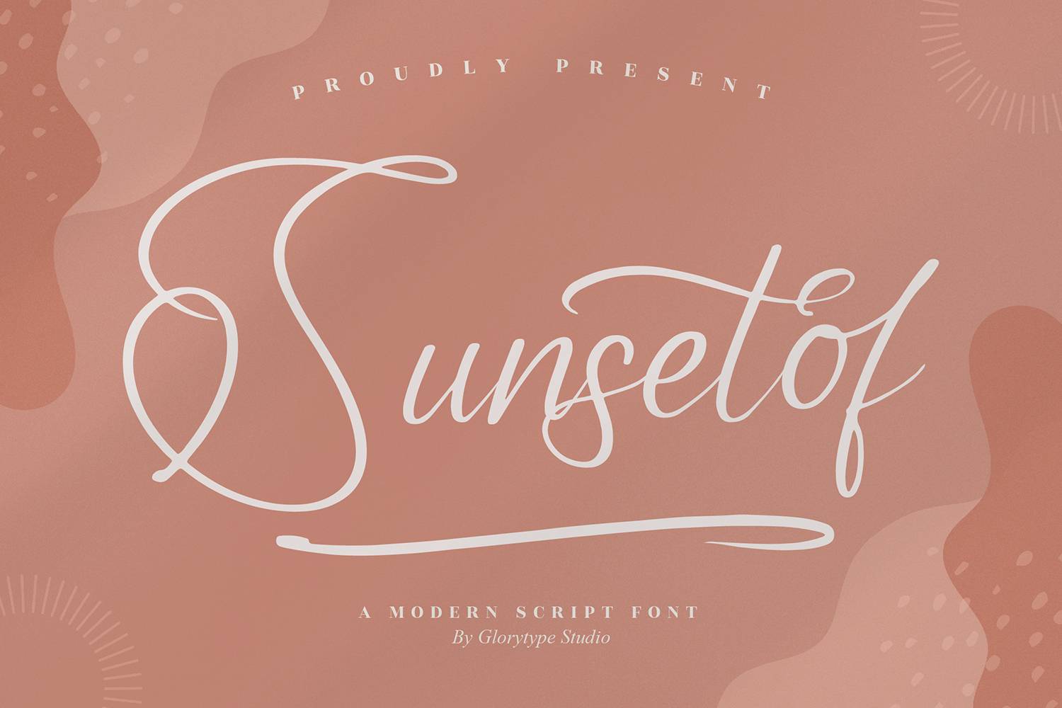 Sunsetof Font sample