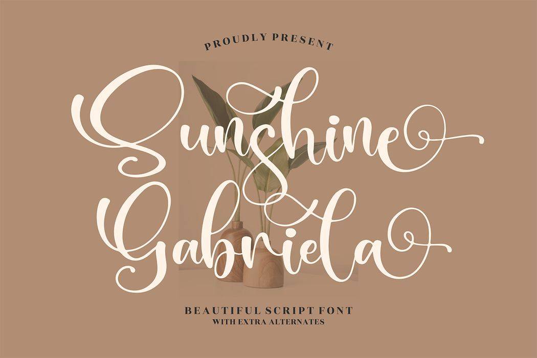 Sunshine Gabriela Font sample