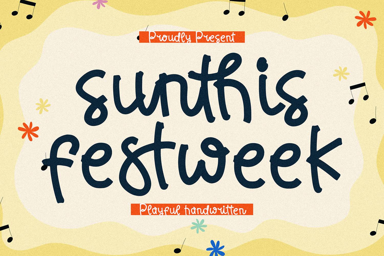 Sunthis Festweek Font sample