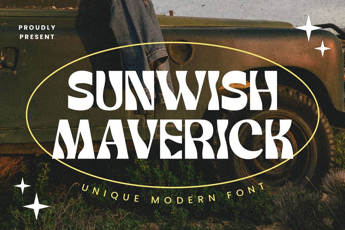 Sunwish Maverick Font sample
