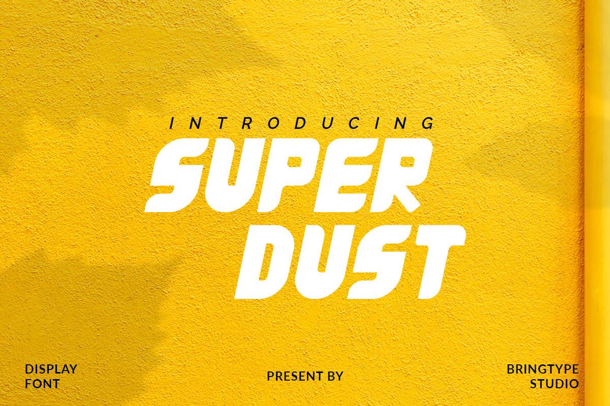 Super Dust Font sample