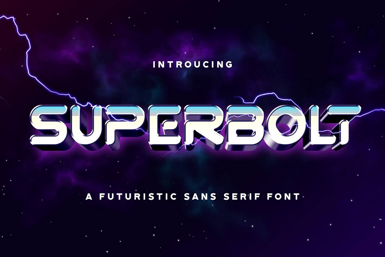 Superbolt Font sample