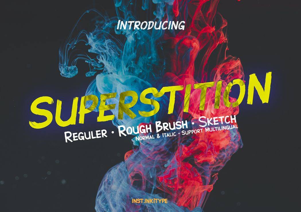 Superstition Font sample