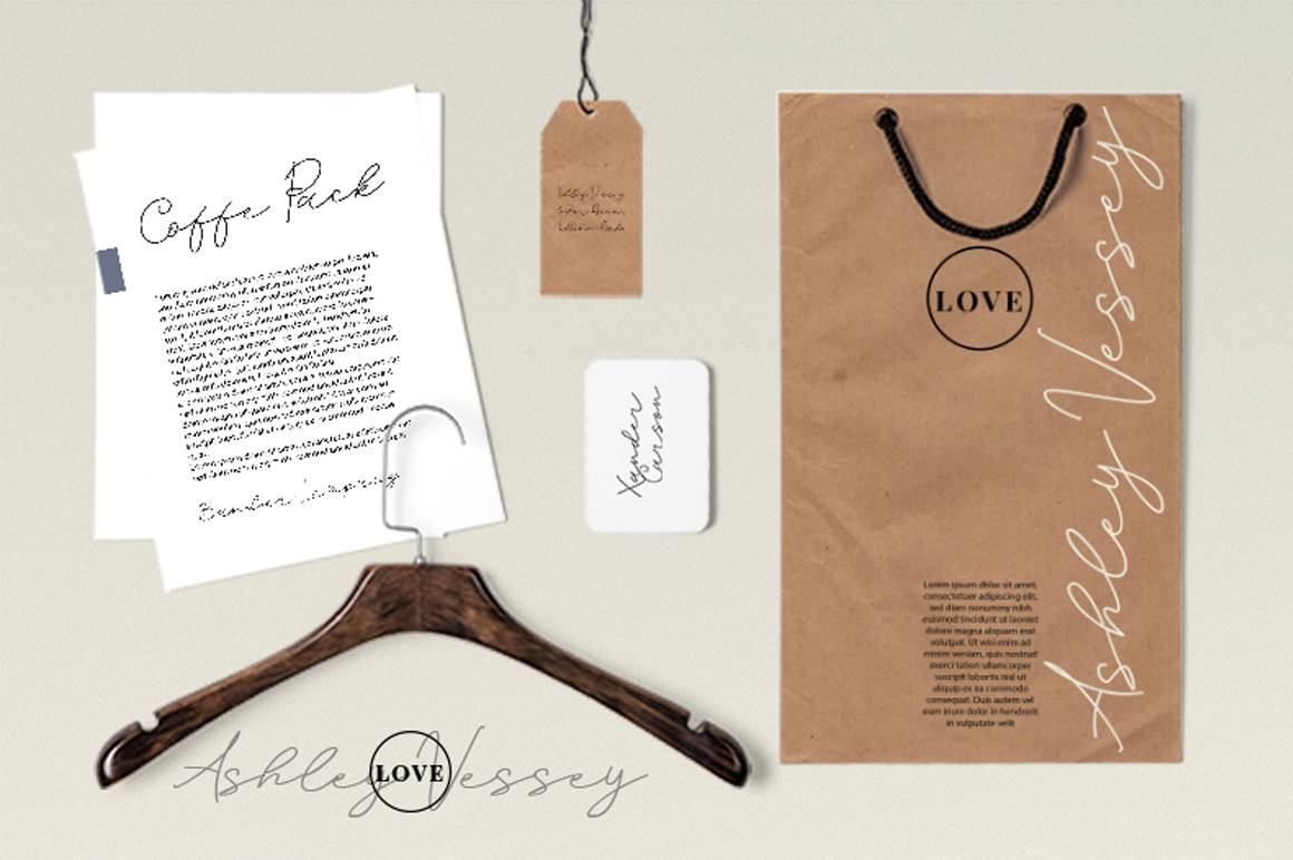Sureder Stylish Script Font sample