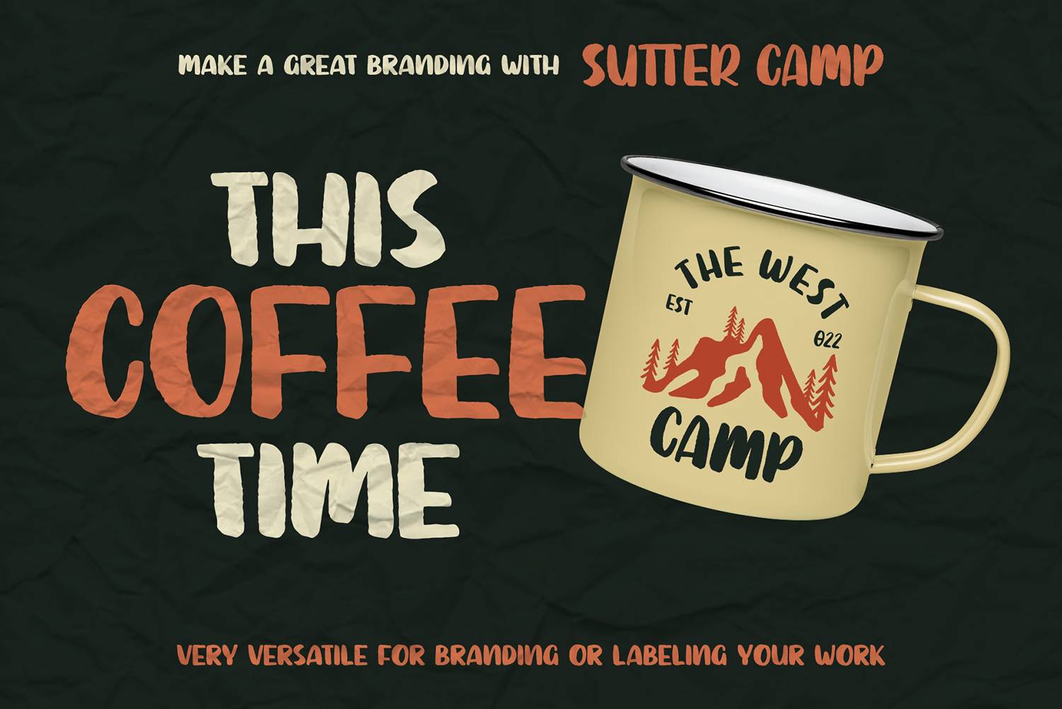 Sutter Camp Font sample