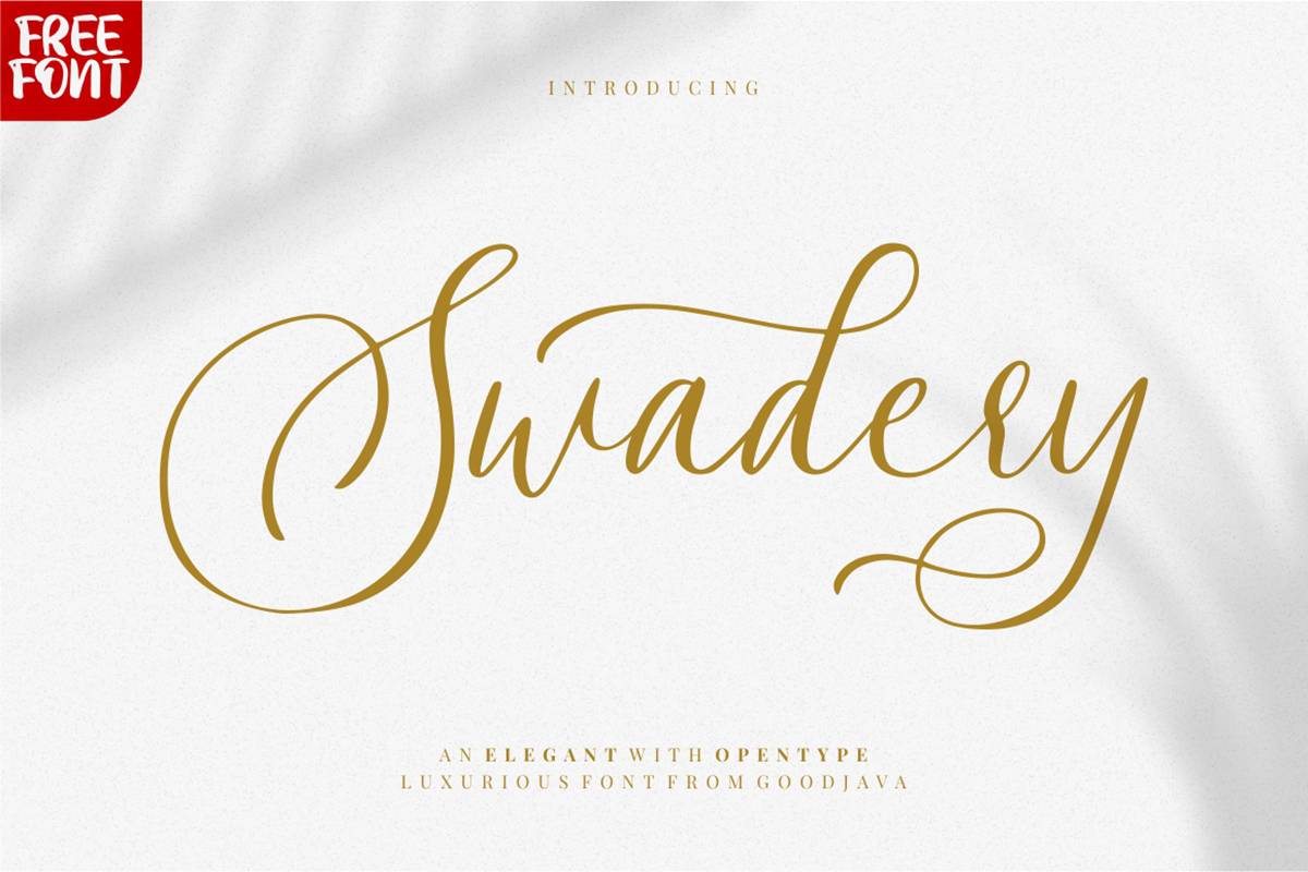 Swadery Font sample