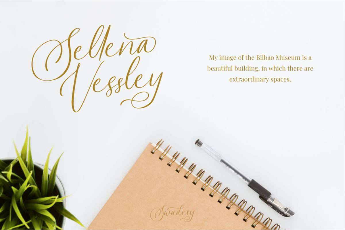 Swadery Font sample