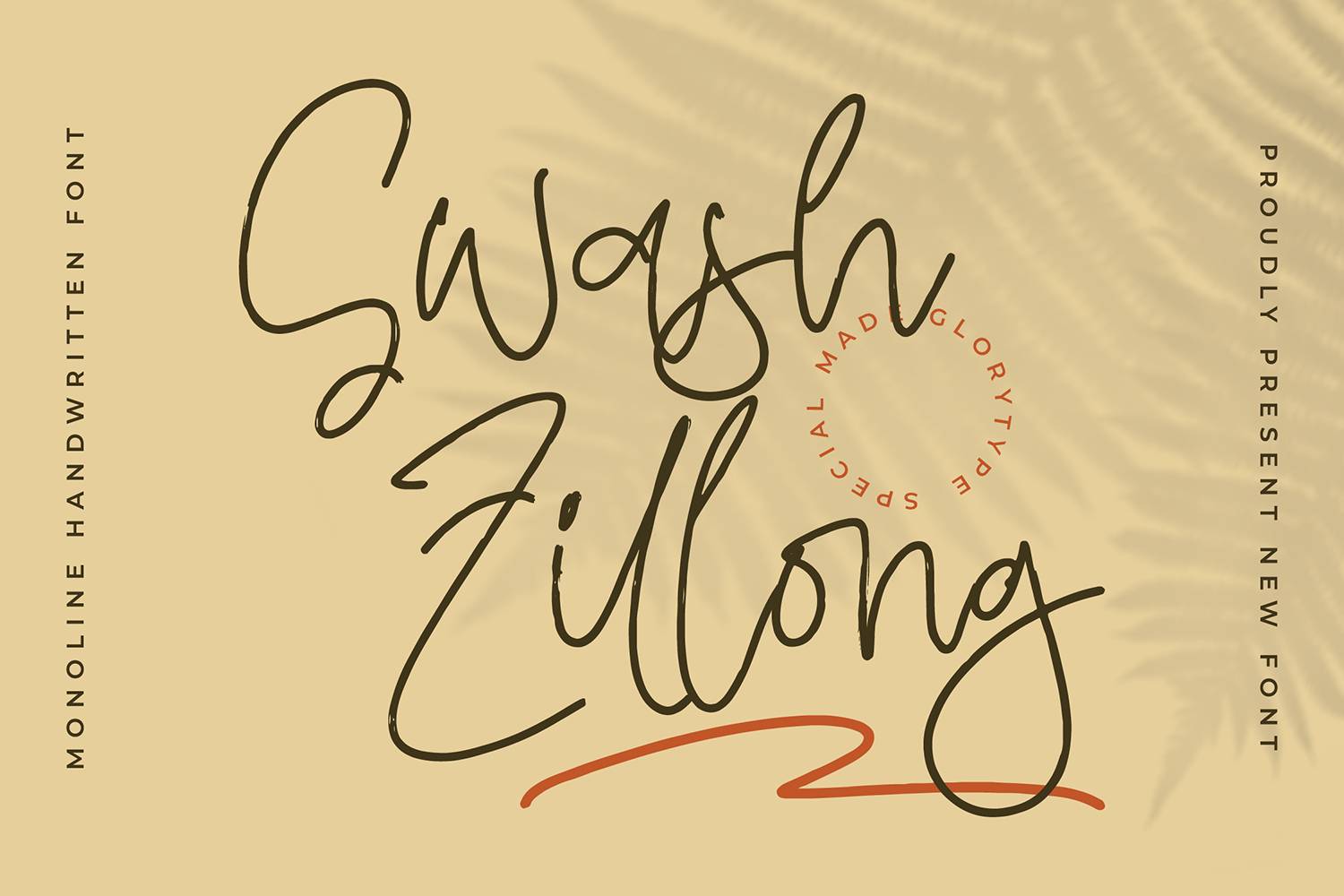 Swash Zillong Font sample