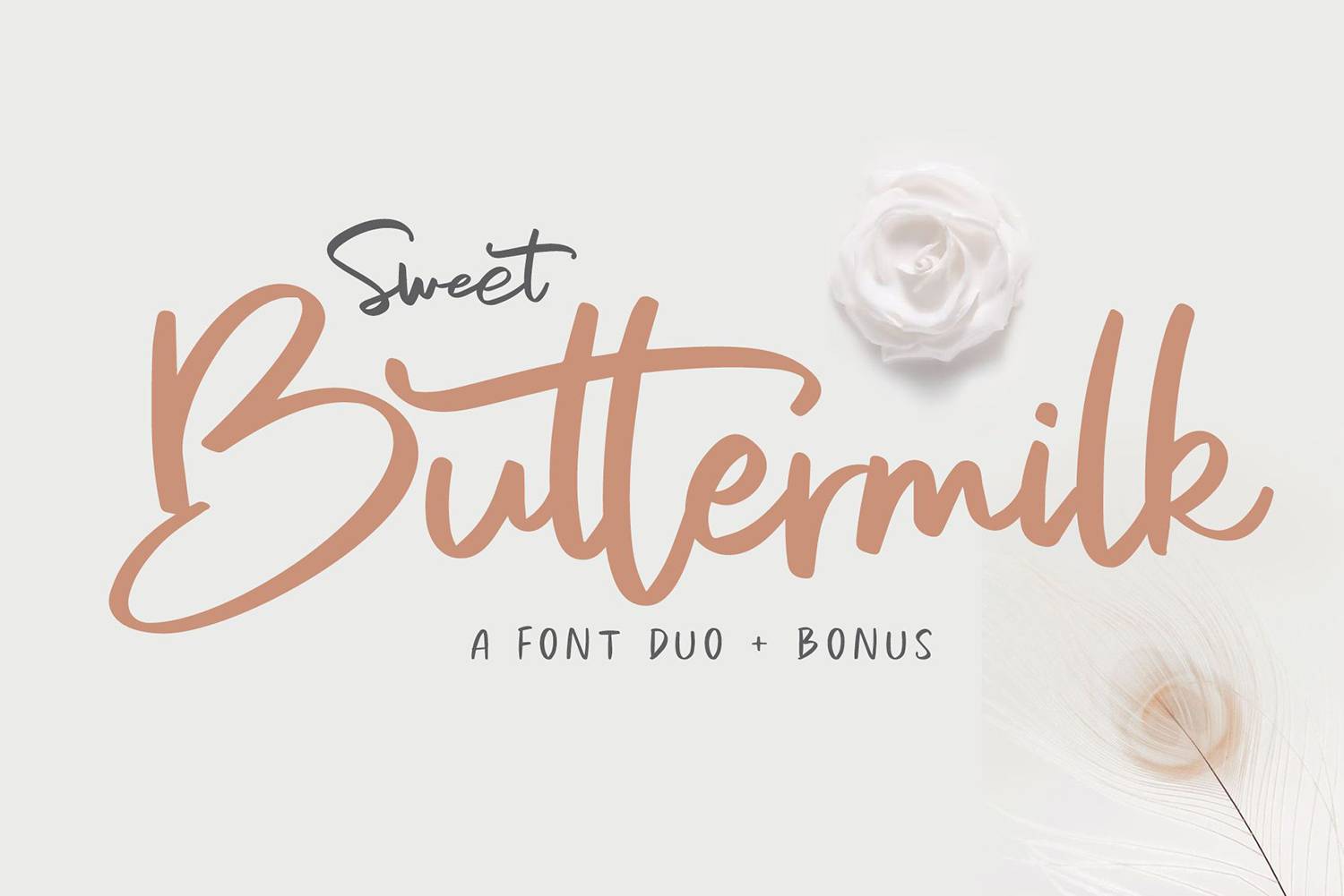Sweet Buttermilk Font sample