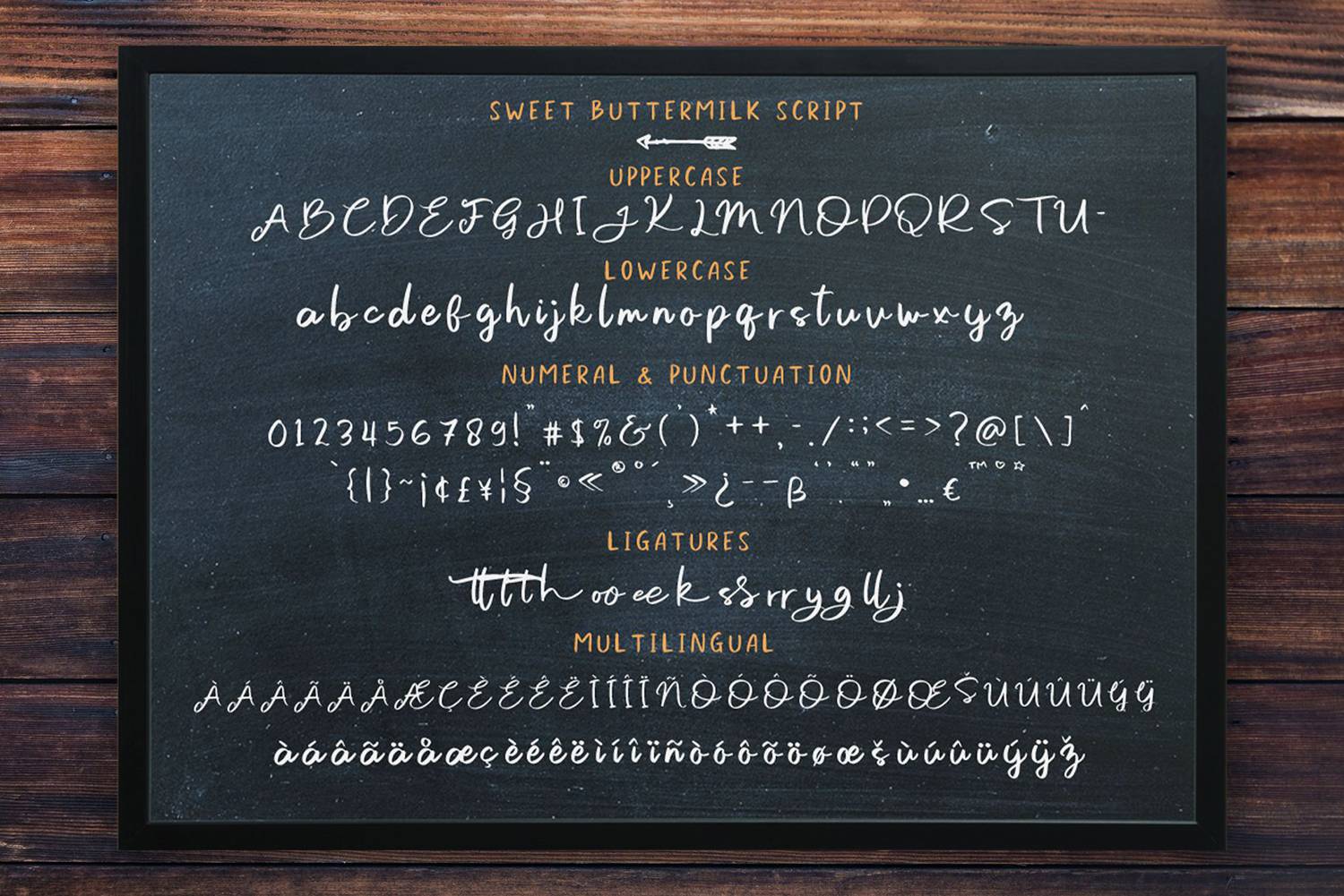 Sweet Buttermilk Font sample
