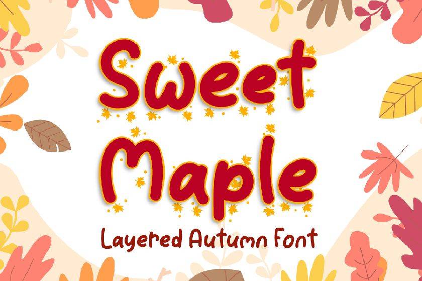 Sweet Maple Font sample