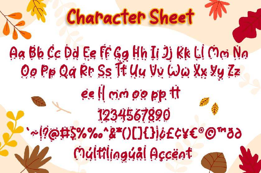 Sweet Maple Font sample