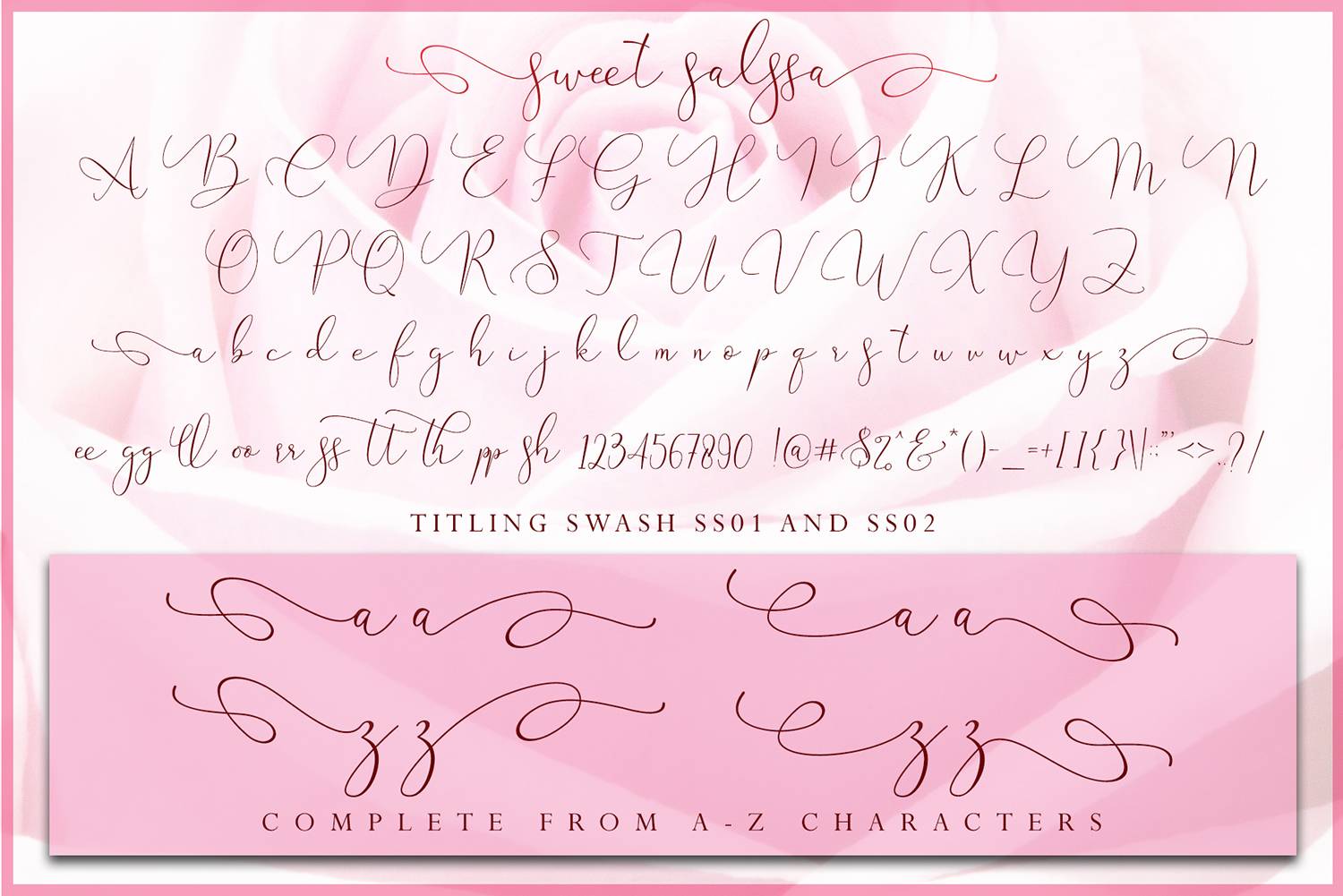 Sweet Salssa Font sample