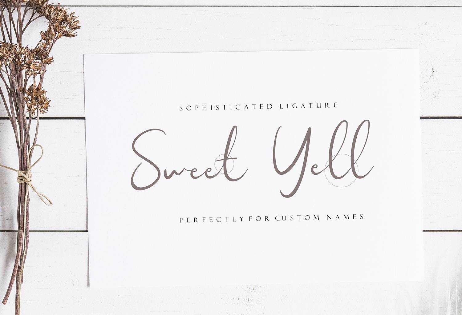 Sweet Yell Font sample
